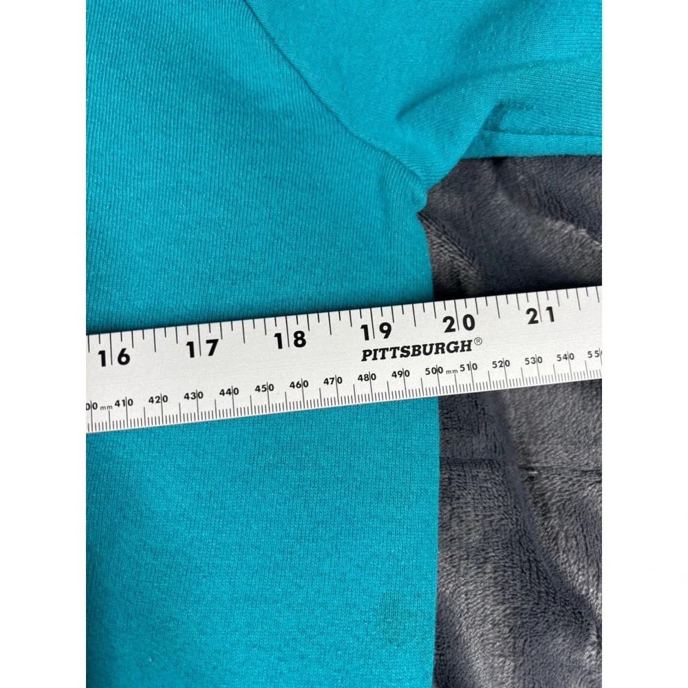Vintage Disney Mickey Mouse Raglan‎ Sweatshirt Teal Kids Youth XL 90s Graphic